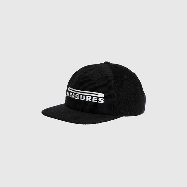 Pleasures Pit Stop Corduroy Hat - Black - Front Side