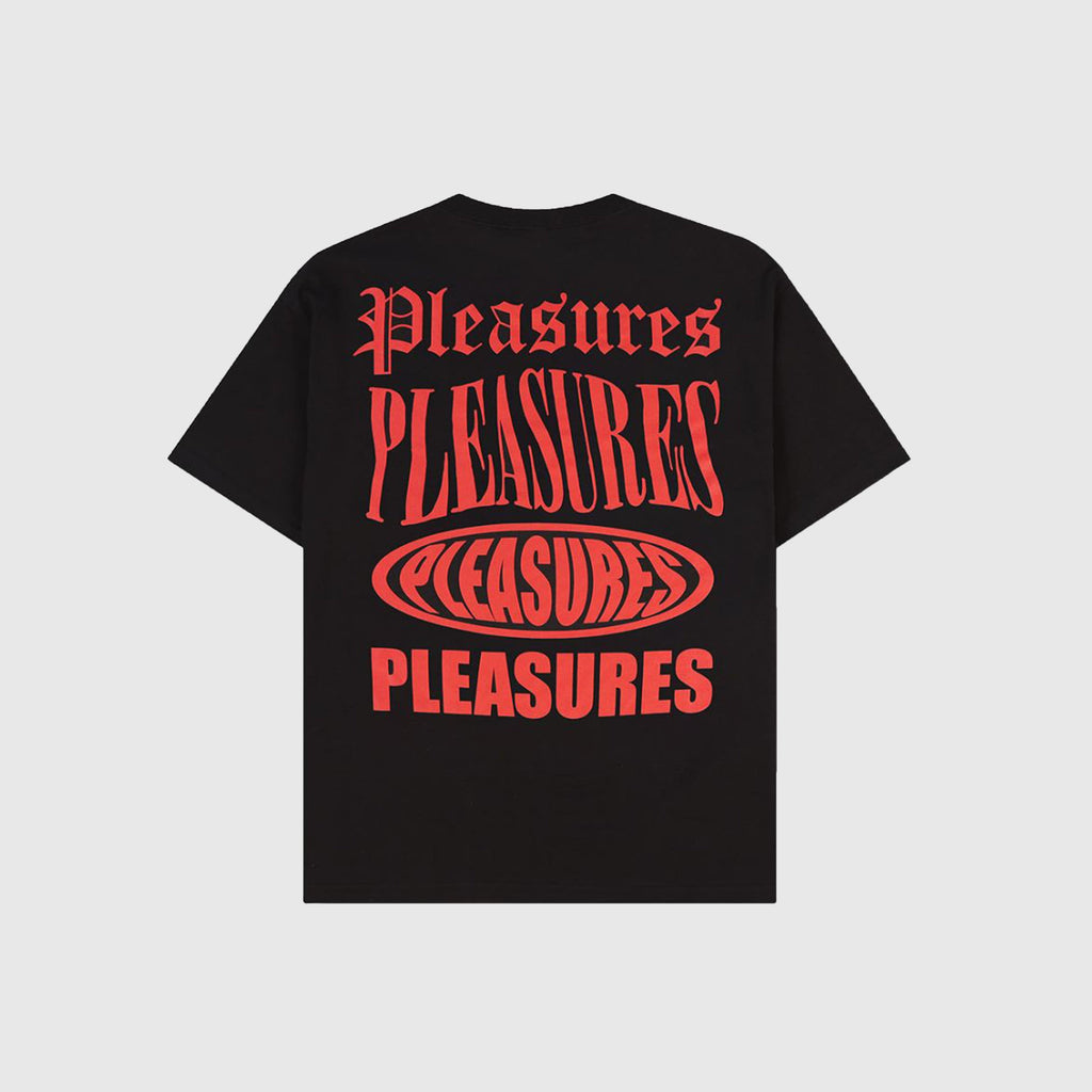Pleasures Stack Tee - Black - Back