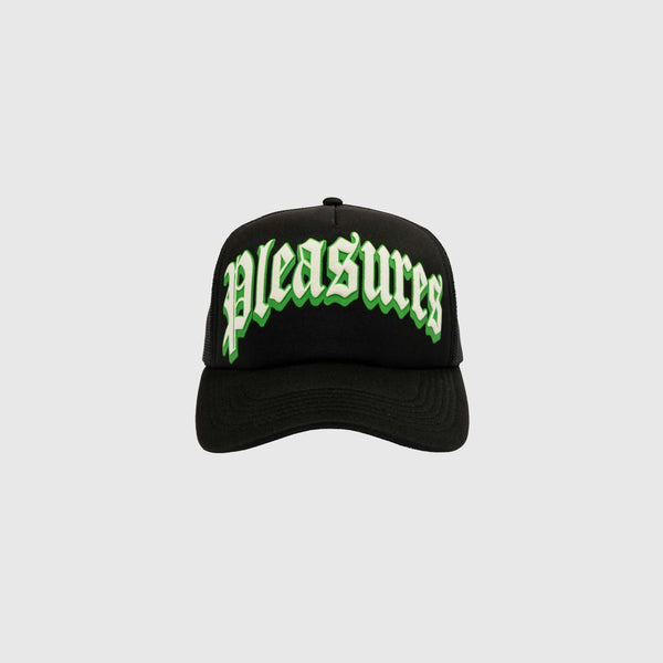 Pleasures Twitch Trucker Cap - Black - Front