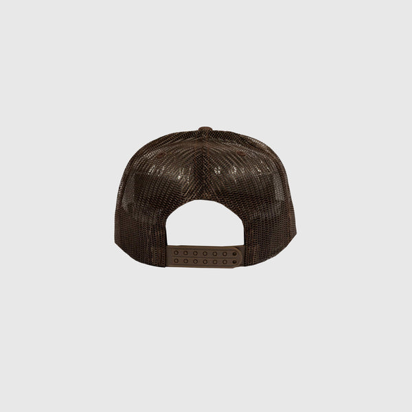 Pleasures Twitch Trucker Cap - Brown - Back