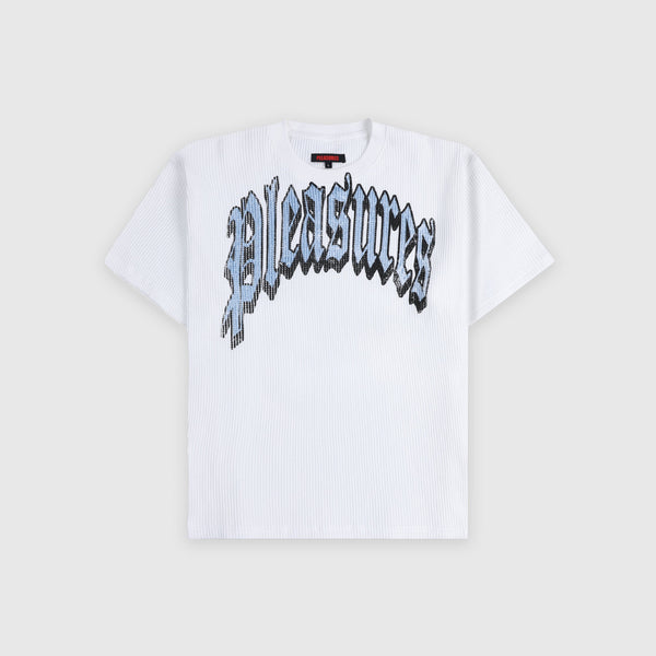 Pleasures Twitch Waffle Shirt - White - Front