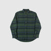 Portuguese Flannel Green Box Esp Shirt - Green Front