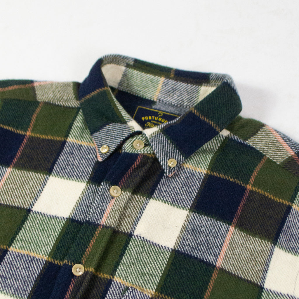 Portuguese Flannel Pine ESP Shirt - Bold Multi close Up 