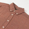 Portuguese Flannel Teca 2.0 ESP Shirt - Brick Close Up 