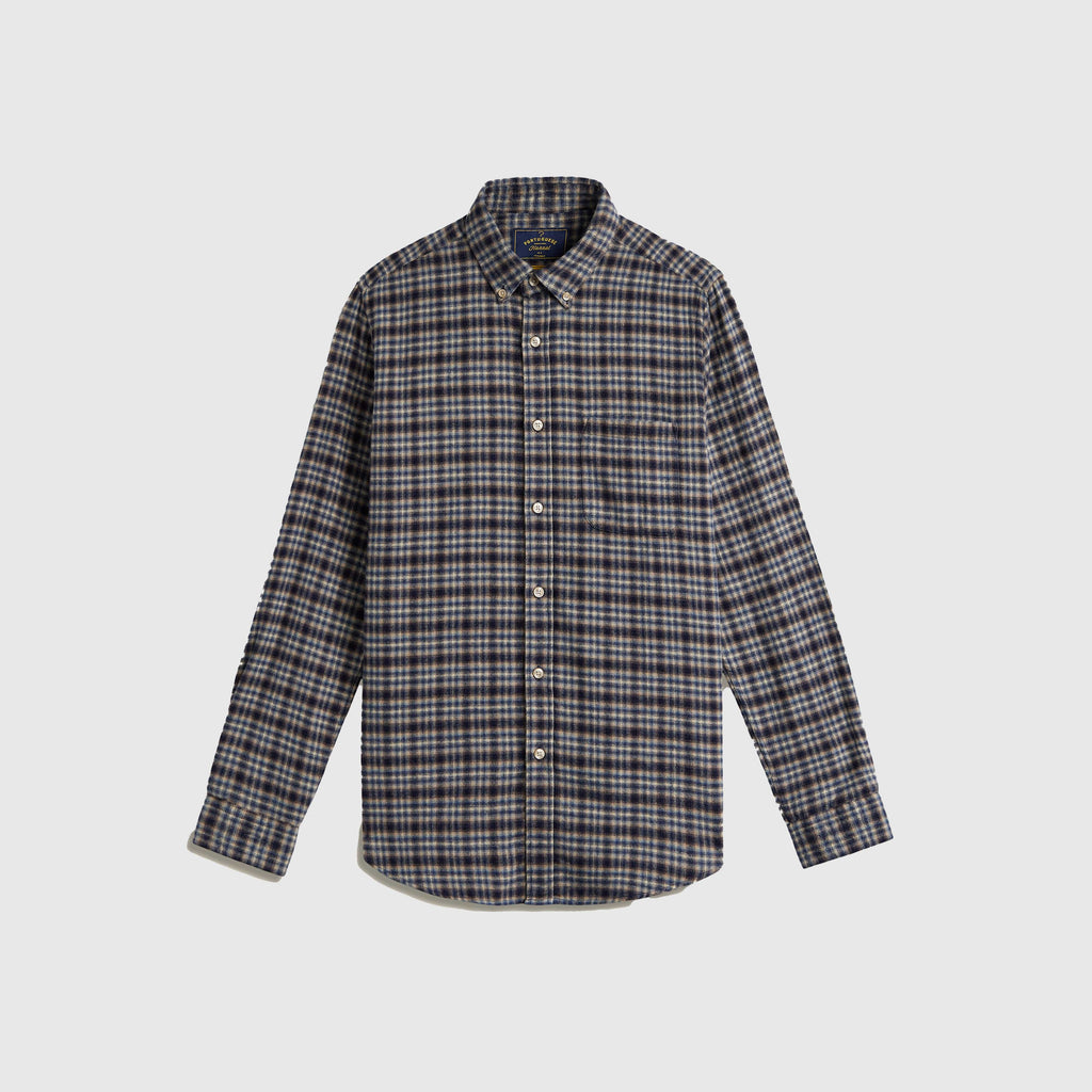 Portuguese Flannel Vouga Shirt - Blue - Front
