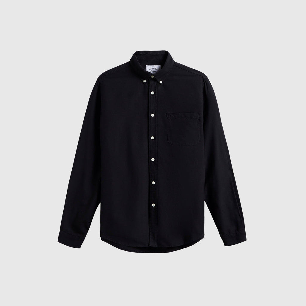 Portuguese Flannel LS Belavista Shirt - Black - Front