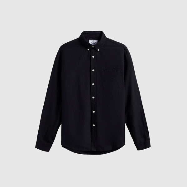 Portuguese Flannel LS Belavista Shirt - Black - Front