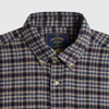 Portuguese Flannel Vouga Shirt - Blue - Front Close Up
