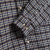 Portuguese Flannel Vouga Shirt - Blue - Front Close Up