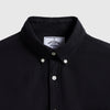 Portuguese Flannel LS Belavista Shirt - Black - Front Close Up
