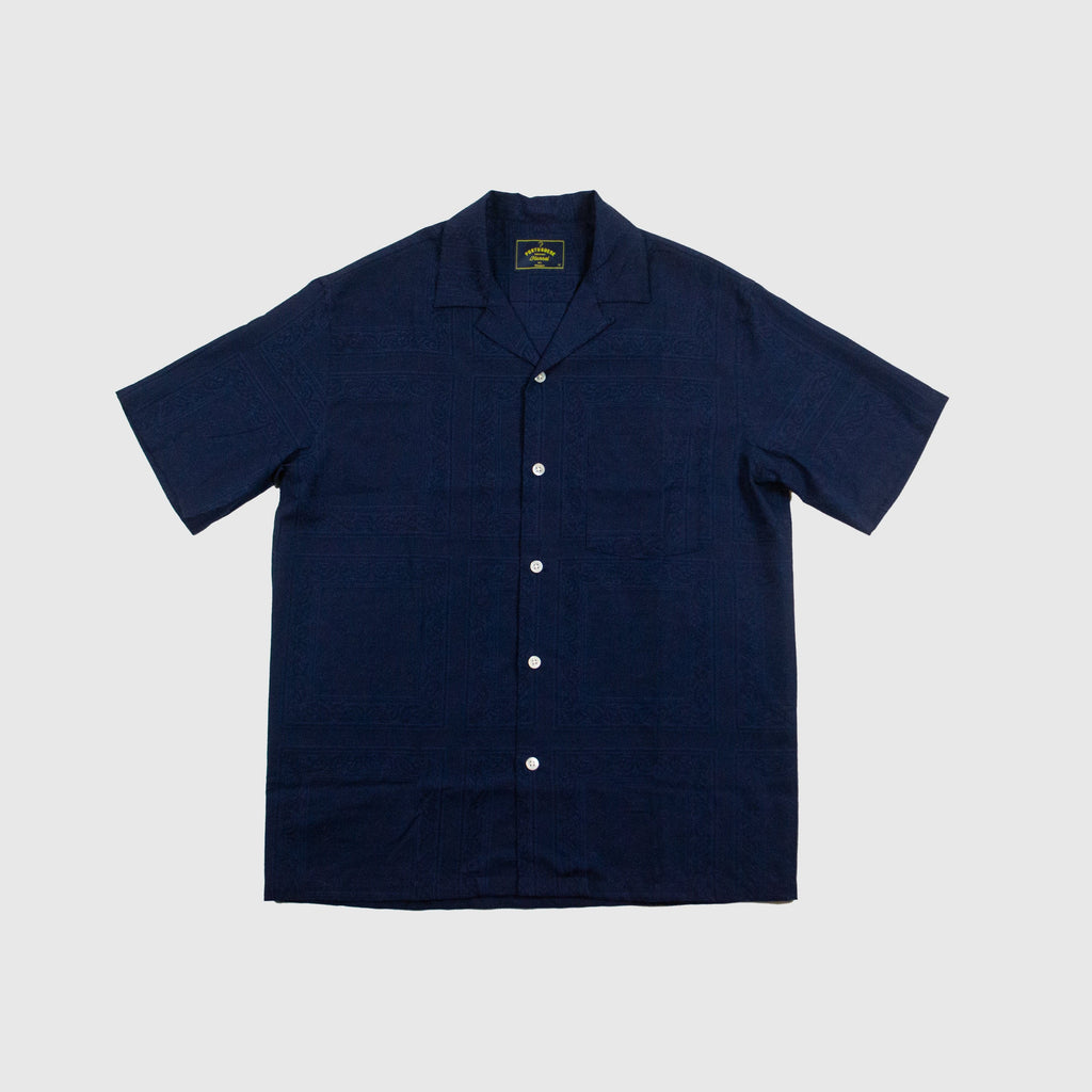 Portuguese Flannel Classic - Paisley Navy - Front