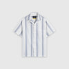 Portuguese Flannel Alqueva Shirt - White / Blue - Front