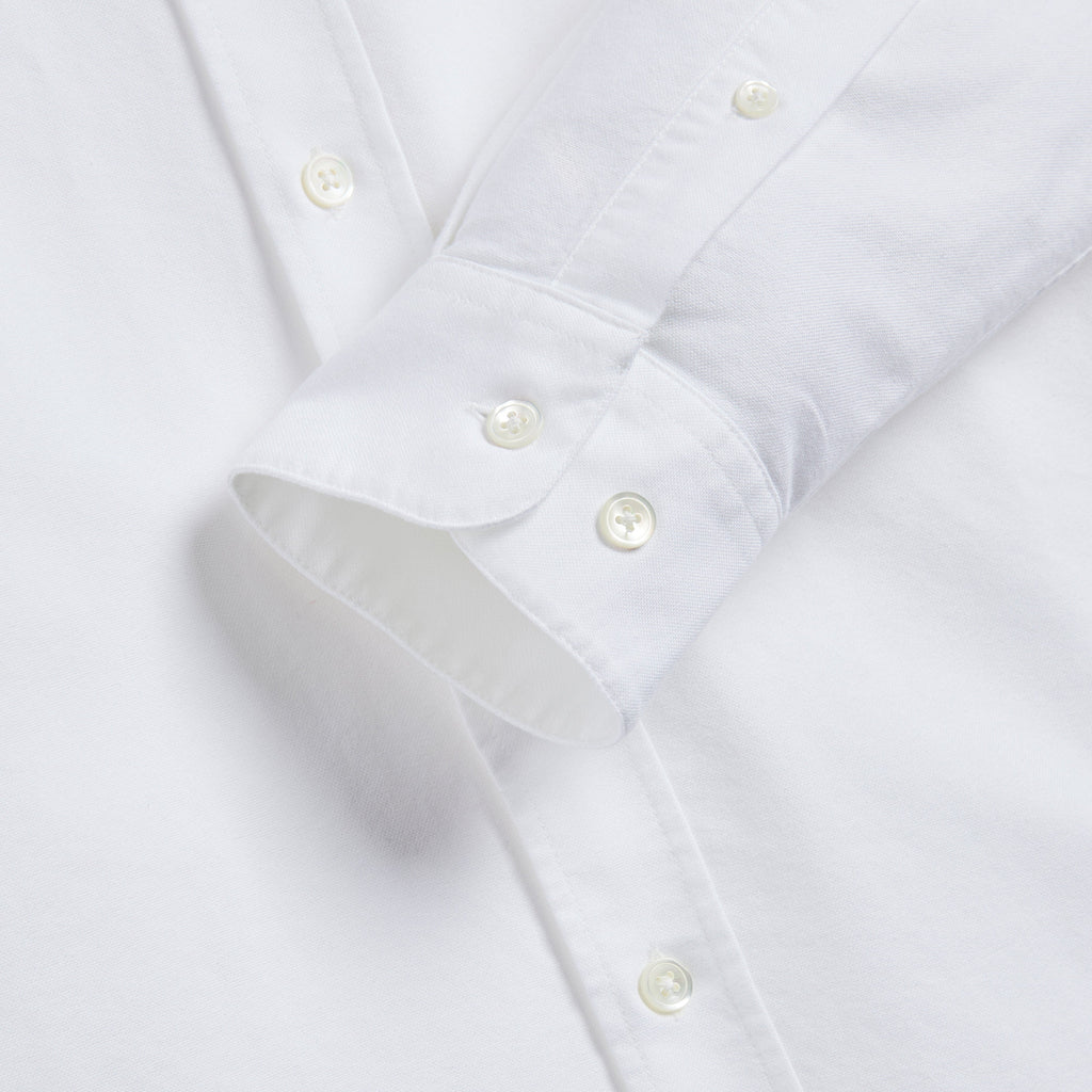 Portuguese Flannel Belavista Shirt - White - Front Close Up