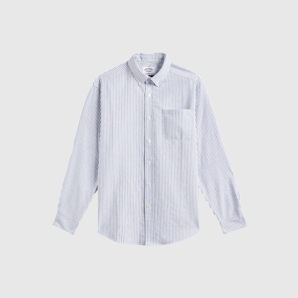 Portuguese Flannel Belavista Stripe Shirt - Black - Front