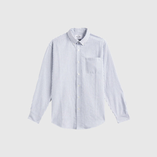 Portuguese Flannel Belavista Stripe Shirt - Black - Front