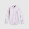 Portuguese Flannel Belavista Stripe Shirt - Bordeaux - Front
