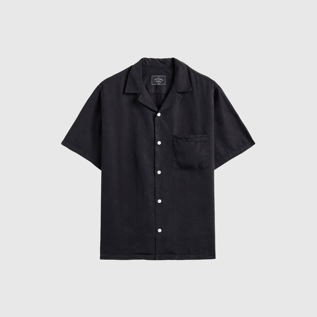 Portuguese Flannel Dogtown Shirt - Black - Front