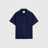 Portuguese Flannel Flame Shirt - Navy - Front
