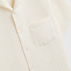 Portuguese Flannel Honey Comb - White - Front Close Up