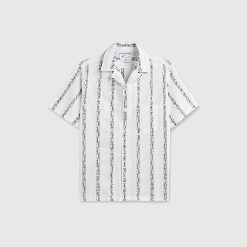 Portuguese Flannel Louro Shirt - Ecru / Multi - Front