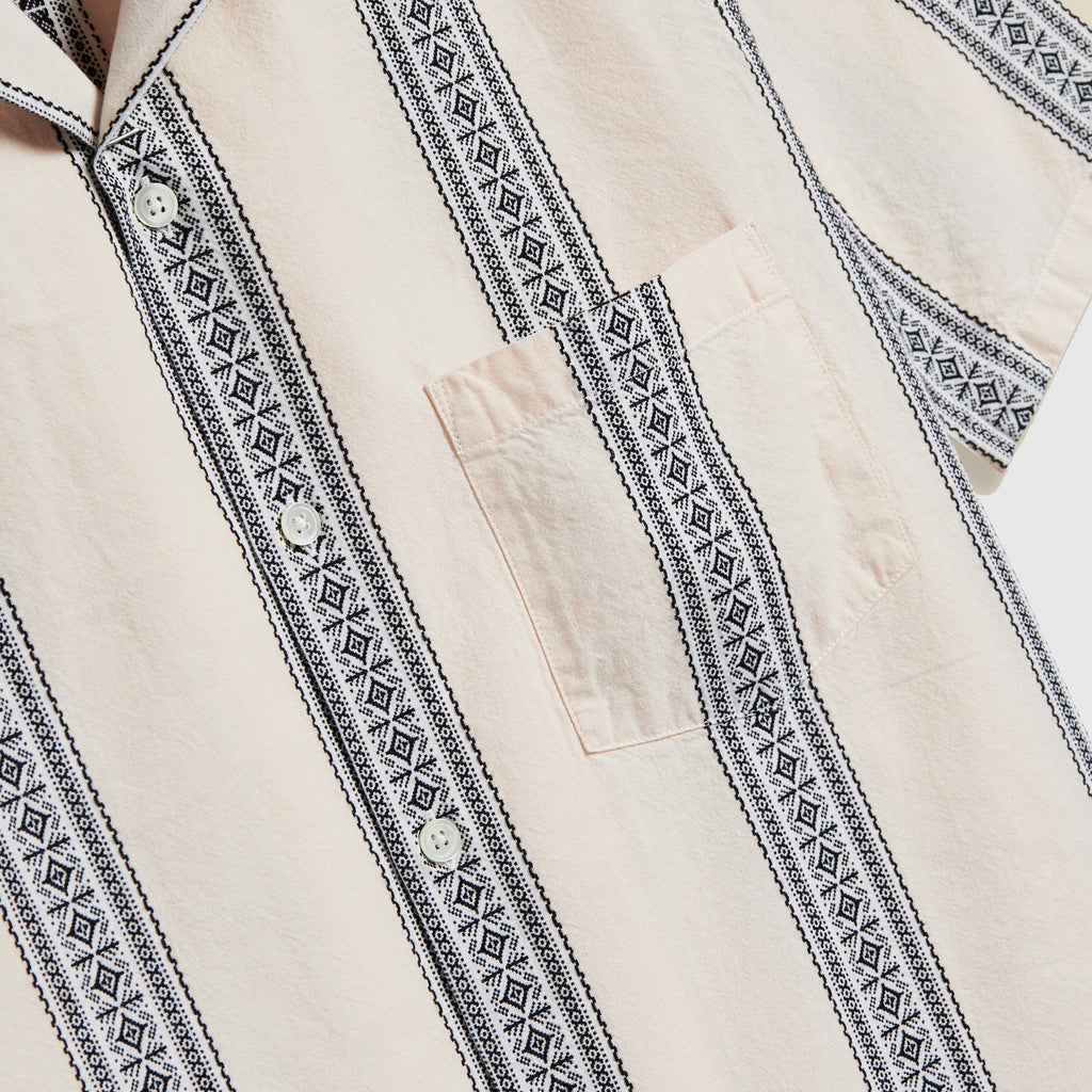 Portuguese Flannel Melissa Shirt - Ecru - Front Close Up