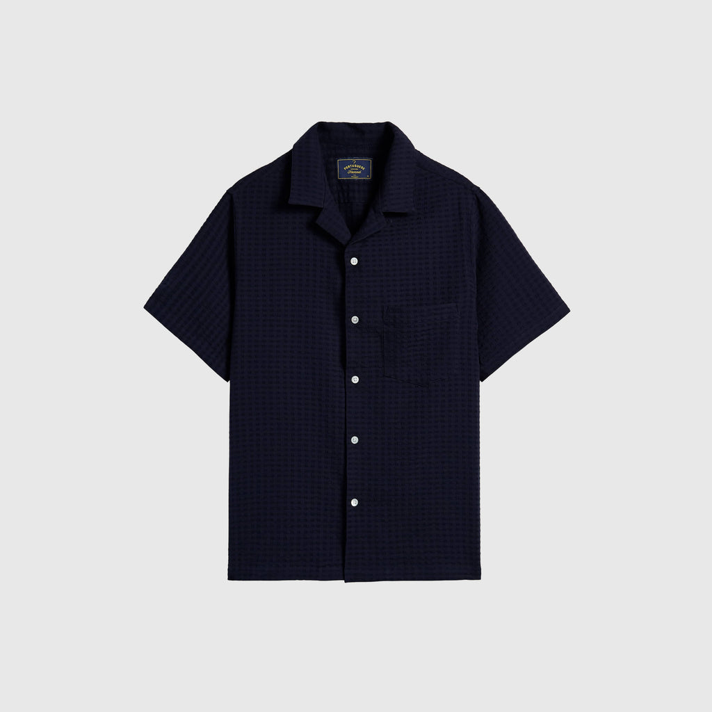 Portuguese Flannel Mondego Shirt - Navy - Front