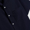 Portuguese Flannel Mondego Shirt - Navy - Front Close Up
