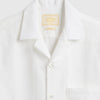 Portuguese Flannel Reeve - White - Front Close Up