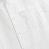 Portuguese Flannel Reeve - White - Front Close Up