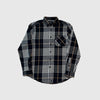 Portuguese Flannel Medusa ESP BD Shirt - Black / White / Tan - Front