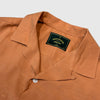 Portuguese Flannel Face Shirt - Brick - Front Close Up