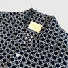 Portuguese Flannel Portuguese Tile - White / Navy - Front Close Up