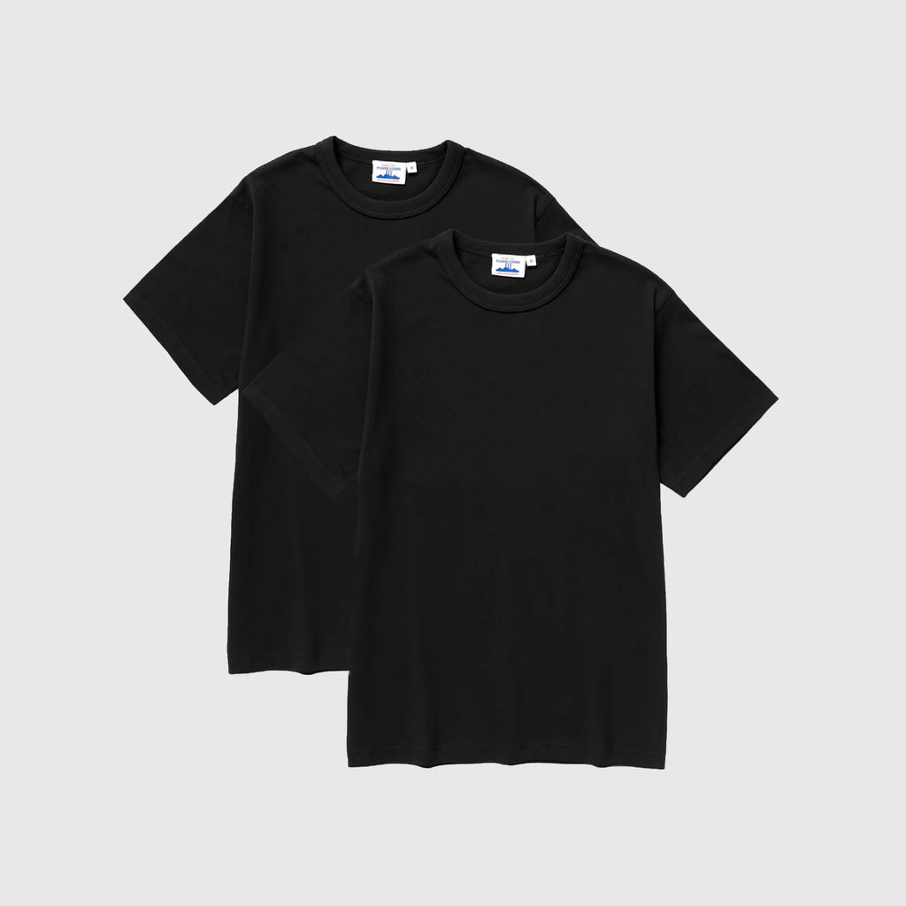 Power Goods Archive Tee (Two-pack) - Black - Front