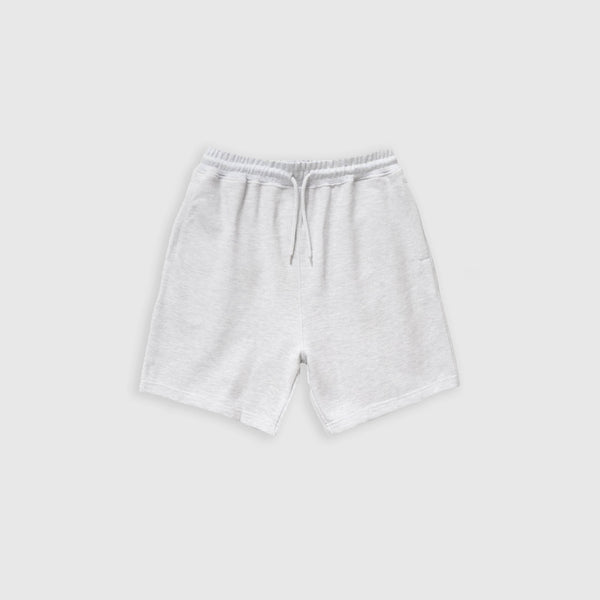 Power Goods Loopback Sweat Shorts - Ash - Front