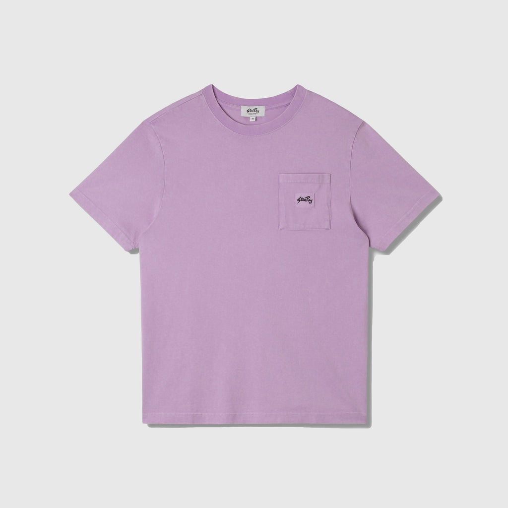 Stan Ray Patch Pocket Tee - Washed Purple - Front