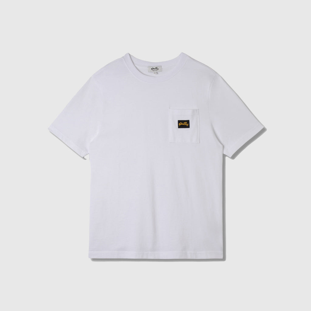 Stan Ray Patch Pocket Tee - White - Front