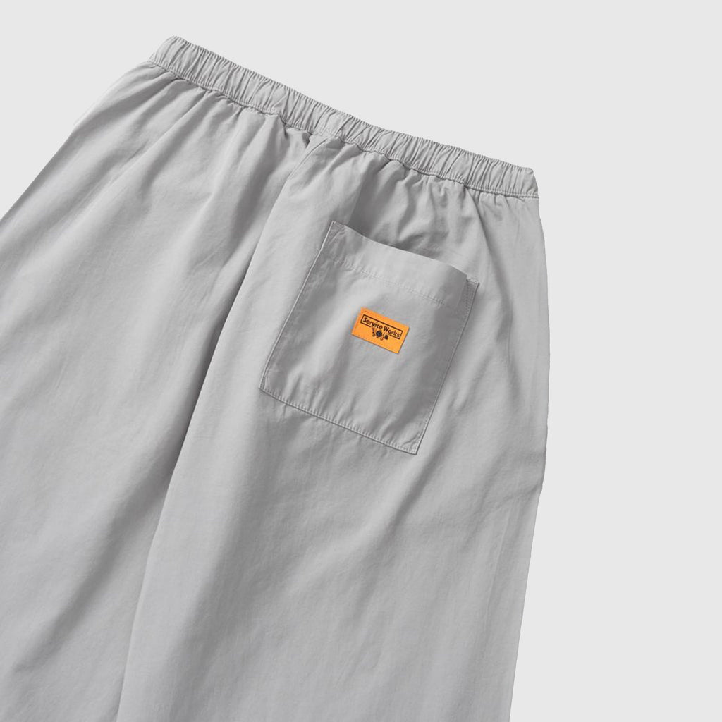Service Works Easy Chef Pants - Silver - Back Close Up