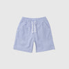 Service Works Seersucker Chef Shorts - Navy Stripe - Front