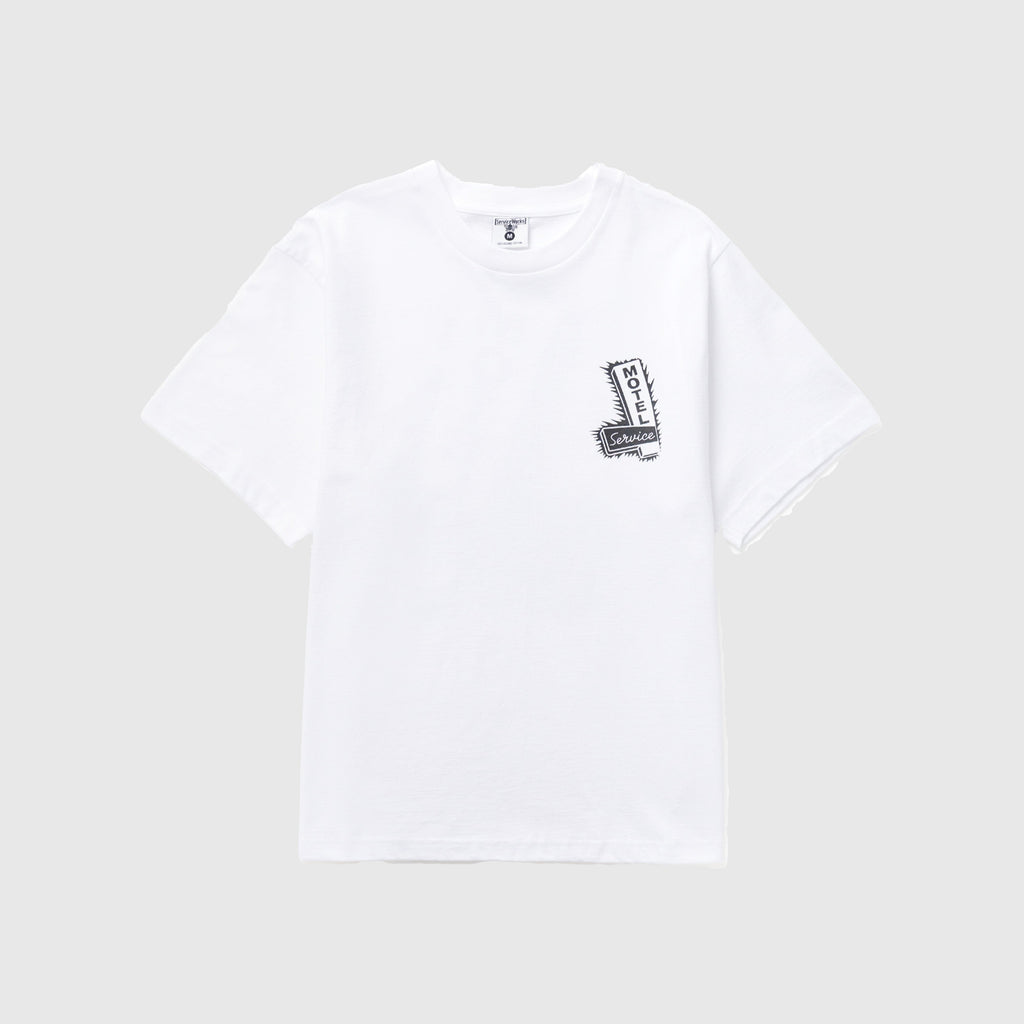 Service Works Motel Tee - White - Front