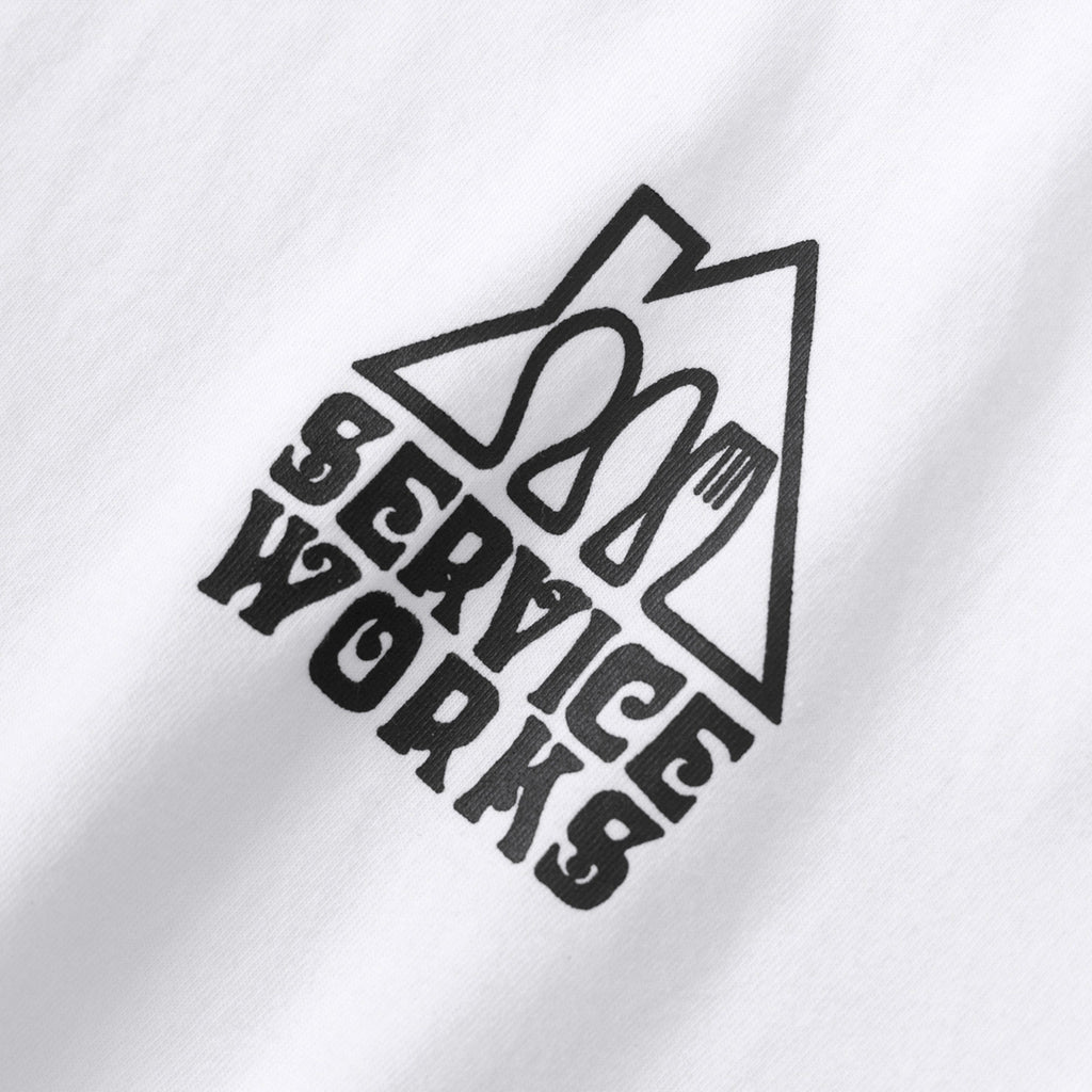 Service Works Home Comforts Tee - White - Front Close Up