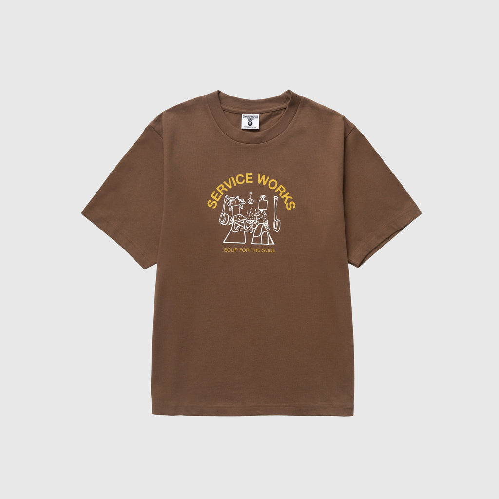 Service Works Soup For The Soul Tee - Bark - Front