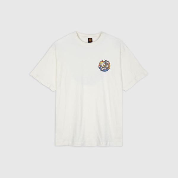 Santa Cruz Cliff View Dot Tee - Optic White - Front