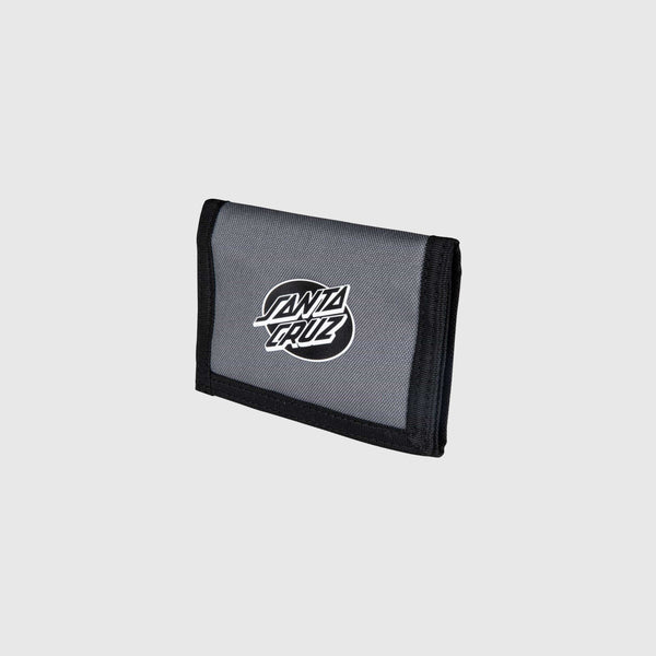 Santa Cruz Mono Lined Oval Dot Wallet - Iron - Front