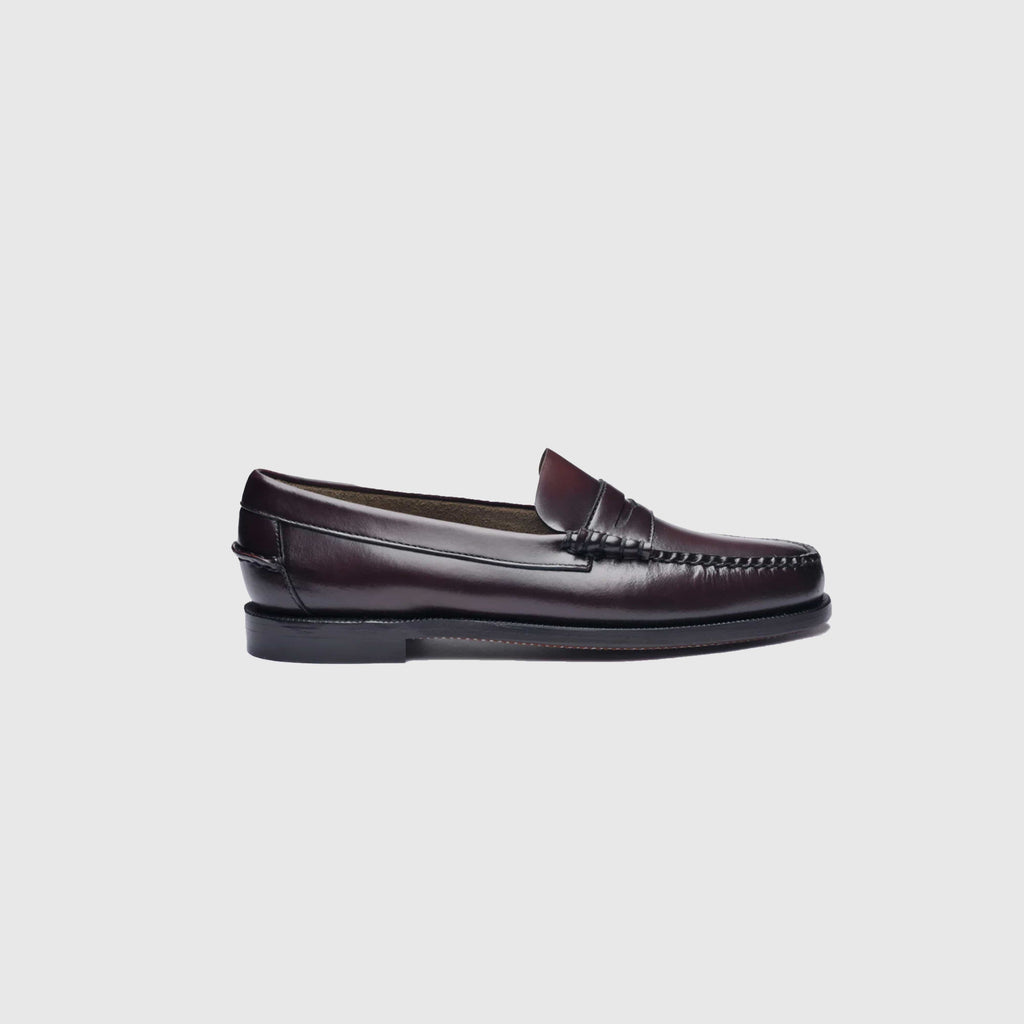 Sebago Classic Dan Leather Loafers - Brown Burgundy