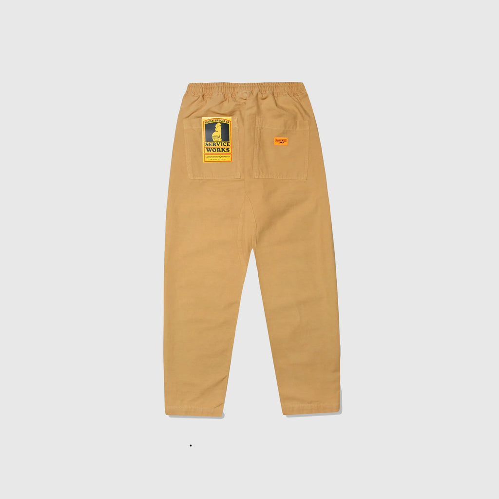 Service Works Canvas Chef Pants - Tan - Back
