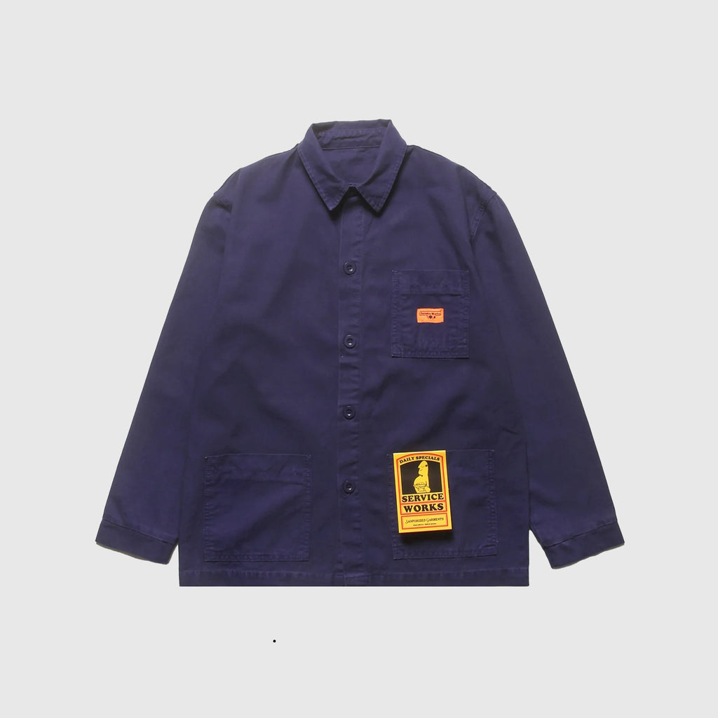 Service Works Canvas Coverall Jacket - Navy - Front