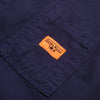 Service Works Canvas Coverall Jacket - Navy - Front Close Up