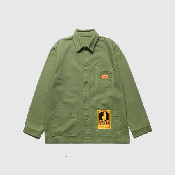Service Works Canvas Coverall Jacket - Olive - Front