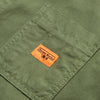 Service Works Canvas Coverall Jacket - Olive - Front Close Up