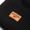 Service Works USA Made Watch Cap - Black - Front Close Up